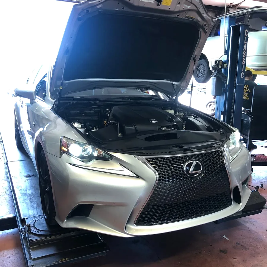 Lexus IS-F in the bay